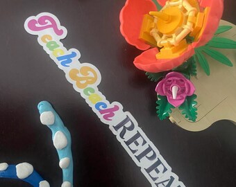 Teach Beach Repeat Magnet