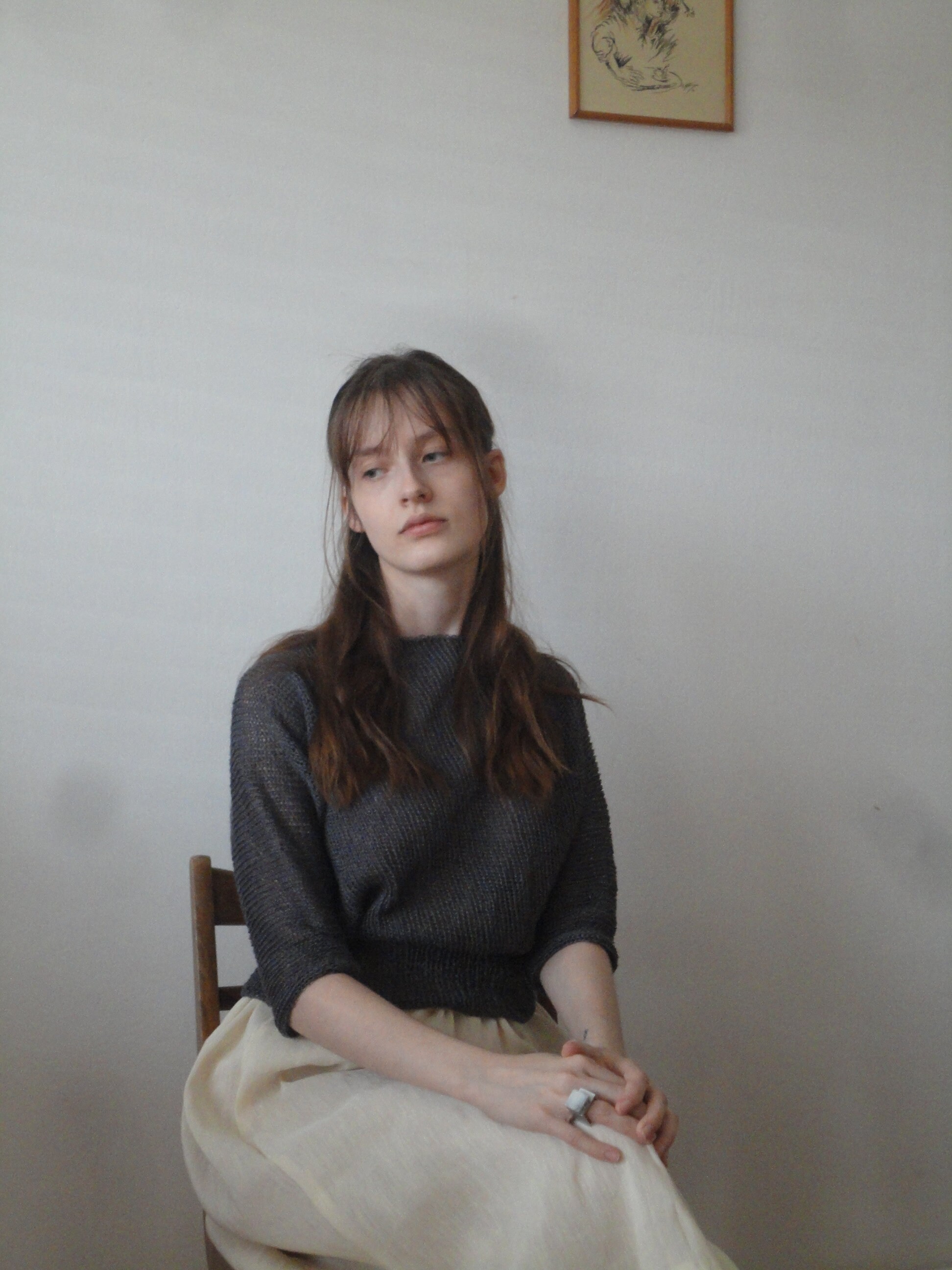 dark gray sweater outfit