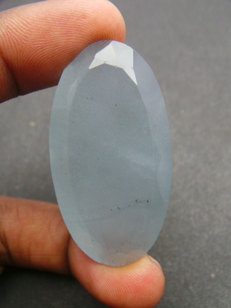 Aquamarine Oval Cut-Aquamarine Cuts-RARE Natural Aquamarine Faceted Oval Cut Stone-Aquamarine Gemstone Cut-48x25x14 MM-Wholesalegems