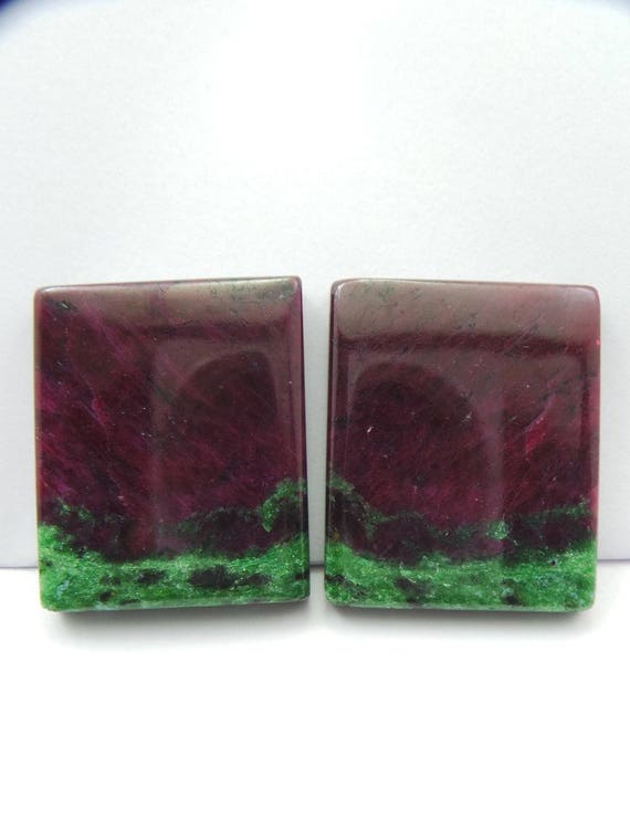 Ruby Zoisite Gemstone Zoisite Cabochon-Ruby Zoisite Gemstone Cabochons-Natural Ruby Zoisite Smooth Baguette Cabochon-33.5x28 MM-1 Pair-Wholesalegems 63afd5 Ruby Zoisite Gemstone Zoisite Cabochon-Ruby Zoisite Gemstone Cabochons-Natural Ruby Zoisite Smooth Baguette Cabochon-33.5x28 MM-1 Pair-Wholesalegems 63afd5