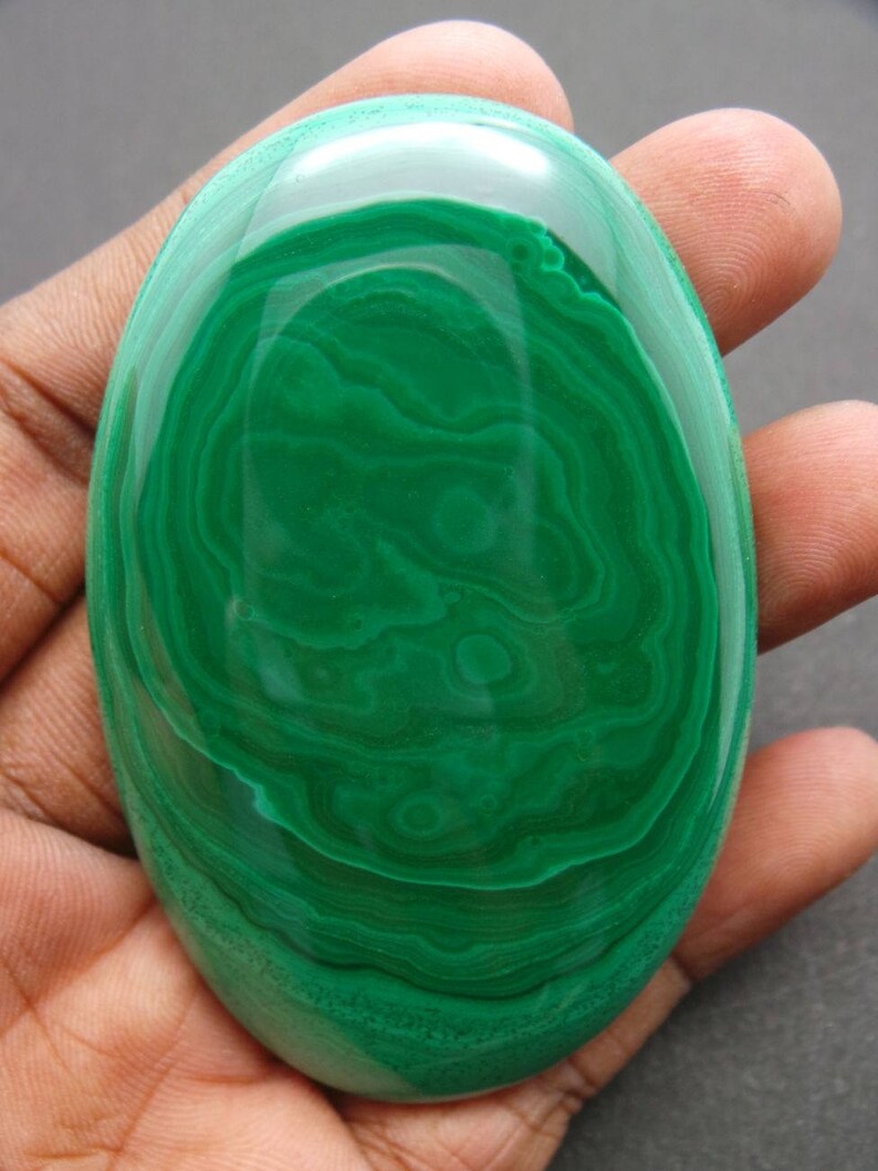 Natural Malachite Smooth Oval 74.5x47.5x9.5 MM Malachite Cabochon Wholesalegems Malachite Gemstone Cabochons AAA++ Quality