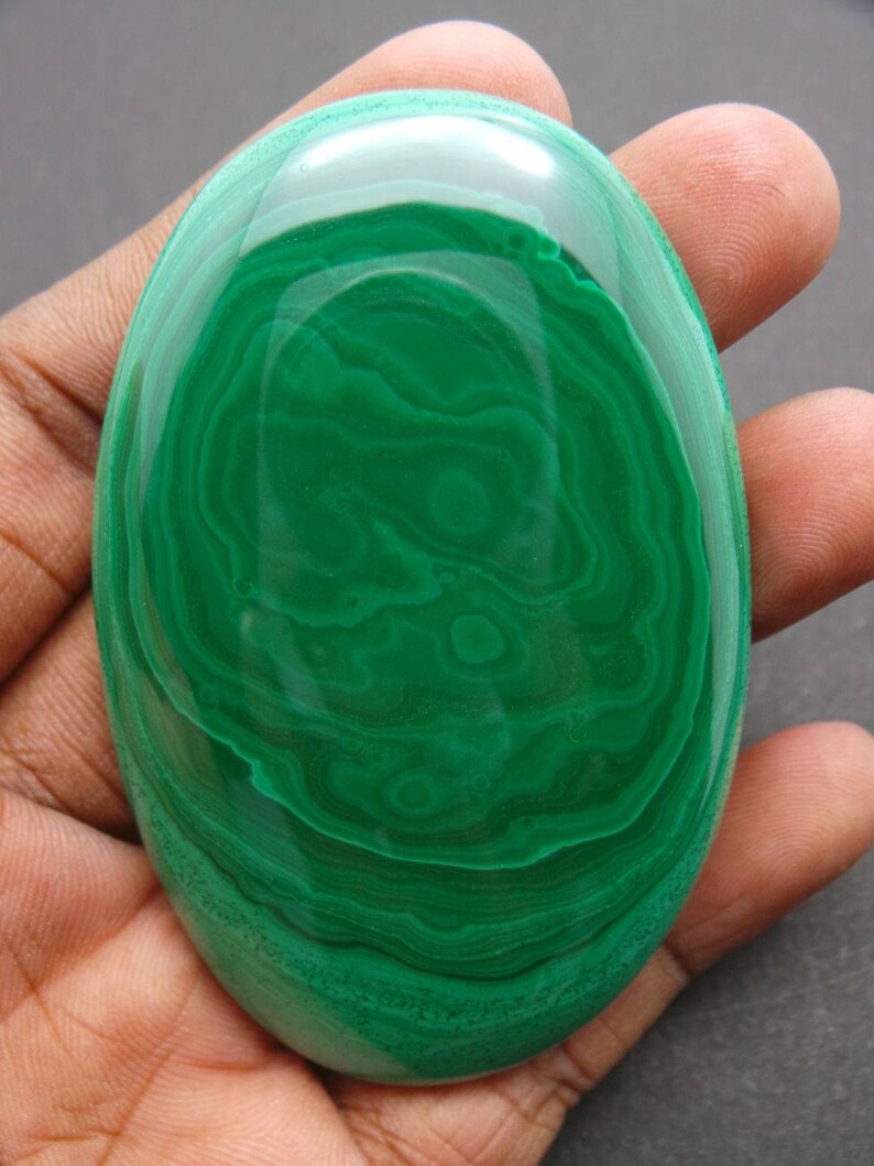 Natural Malachite Smooth Oval 74.5x47.5x9.5 MM Malachite Cabochon Wholesalegems Malachite Gemstone Cabochons AAA++ Quality