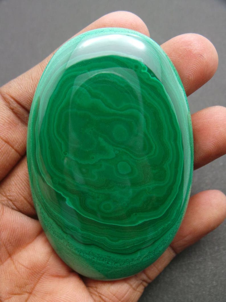 Natural Malachite Smooth Oval 74.5x47.5x9.5 MM Malachite Cabochon Wholesalegems Malachite Gemstone Cabochons AAA++ Quality