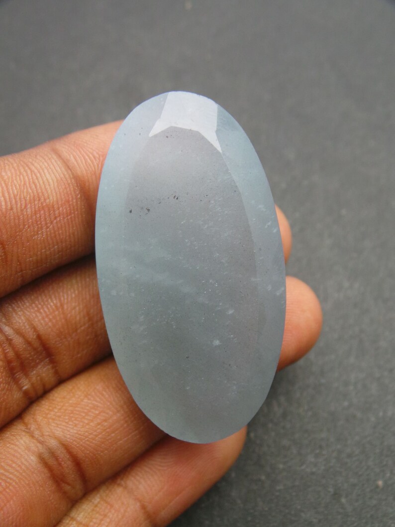 Aquamarine Oval Cut-Aquamarine Cuts-RARE Natural Aquamarine Faceted Oval Cut Stone-Aquamarine Gemstone Cut-48x25x14 MM-Wholesalegems