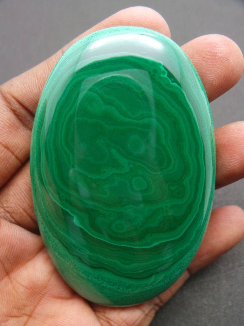 Natural Malachite Smooth Oval 74.5x47.5x9.5 MM Malachite Cabochon Wholesalegems Malachite Gemstone Cabochons AAA++ Quality
