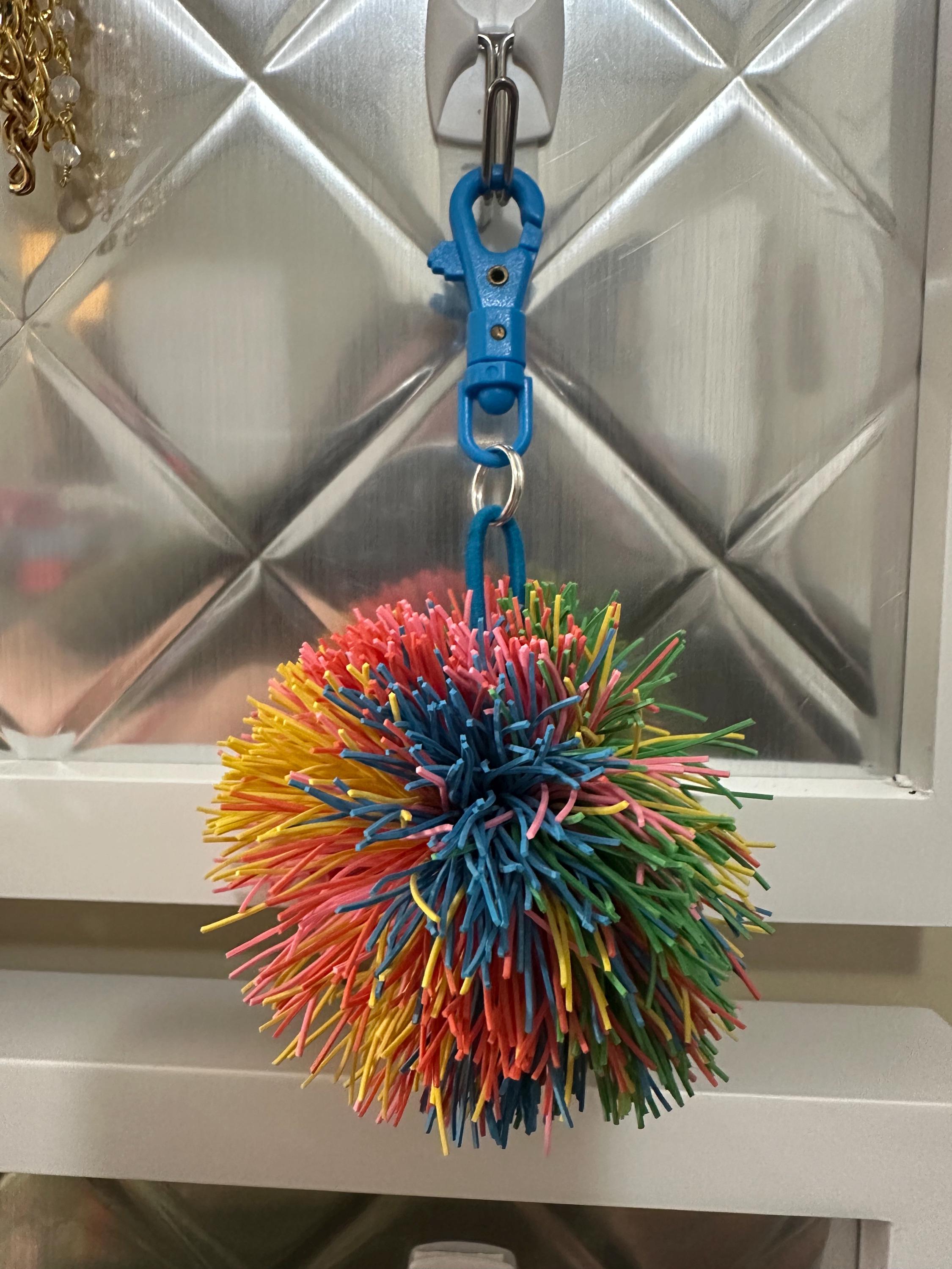 Koosh ball keychain hot sale