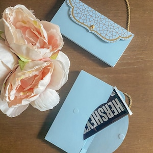Set of 4 Candy Chocolate Bar Purse Favors: Perfect Gifts for Mother's Day, Baby Shower, Wedding, Bachelorette, Bridal Shower and more