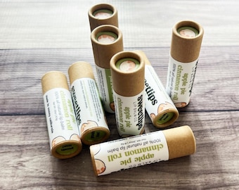Apple Pie Cinnamon Roll Flavored Lip Balm | Handmade Lip Balm | Eco-Friendly Lip Balm | All Natural Lip Balm | All Natural Chapstick