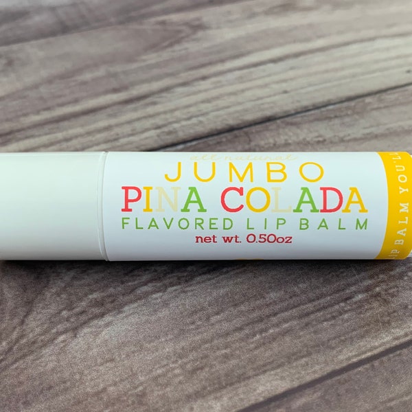 JUMBO Pina Colada Lip Balm - All Natural - Handmade