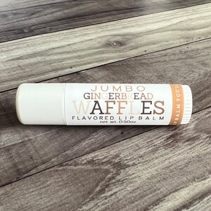 JUMBO Gingerbread Waffles Lip Balm | All Natural Lip Balm | Handmade Lip Balm | Holiday Flavored Lip Balm