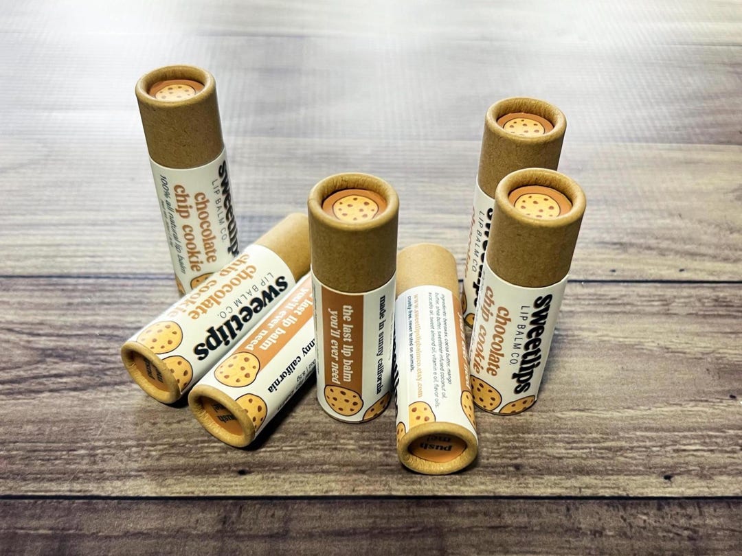 Chocolate Chip Cookie Flavored Lip Balm | Handmade Lip Balm | Eco ...