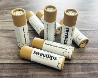 Marshmallow Flavored Lip Balm | Handmade Lip Balm | Eco-Friendly Lip Balm | All Natural Lip Balm | All Natural Chapstick | Beeswax Lip Balm