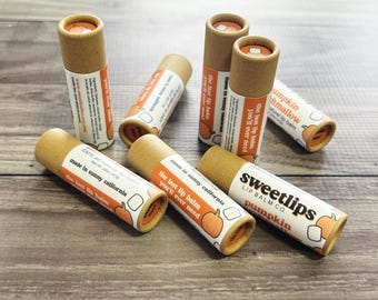 Pumpkin Marshmallow Flavored Lip Balm | Handmade Lip Balm | Eco-Friendly Lip Balm | All Natural Lip Balm | All Natural Chapstick