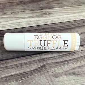JUMBO Egg Nog Truffle Lip Balm | All Natural Lip Balm | Handmade Lip Balm | Holiday Flavored Lip Balm