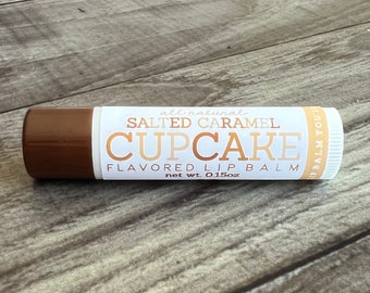 Salted Caramel Cupcake Lip Balm - All Natural - Handmade