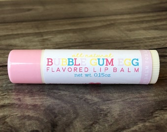 Bubble Gum Egg Lip Balm - All Natural - Homemade - Easter Flavors