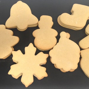 DIY Christmas Cookies | Plain Sugar Cookie Cutouts, Ready to Decorate