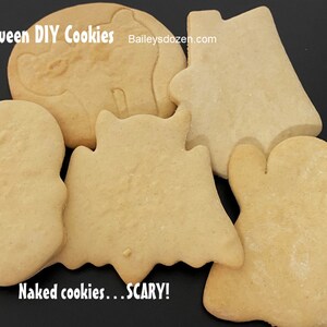 Halloween DIY Sugar Cookies | Plain, Unfrosted Cutouts