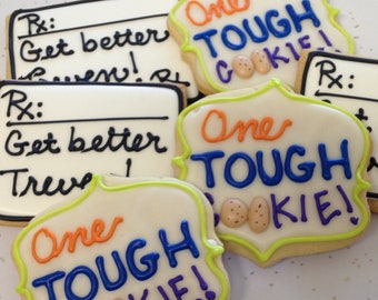 One tough cookie, get well soon gift for surgery, quick recovery by Baileys Dozen