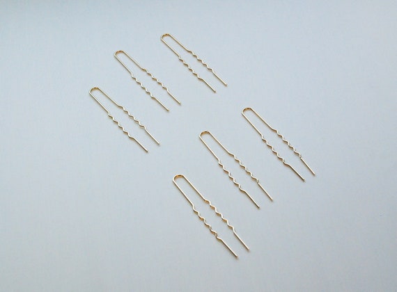 Gold Silver Diy Wire Hair Pins 3 Inch Craft Supply Bridal Etsy
