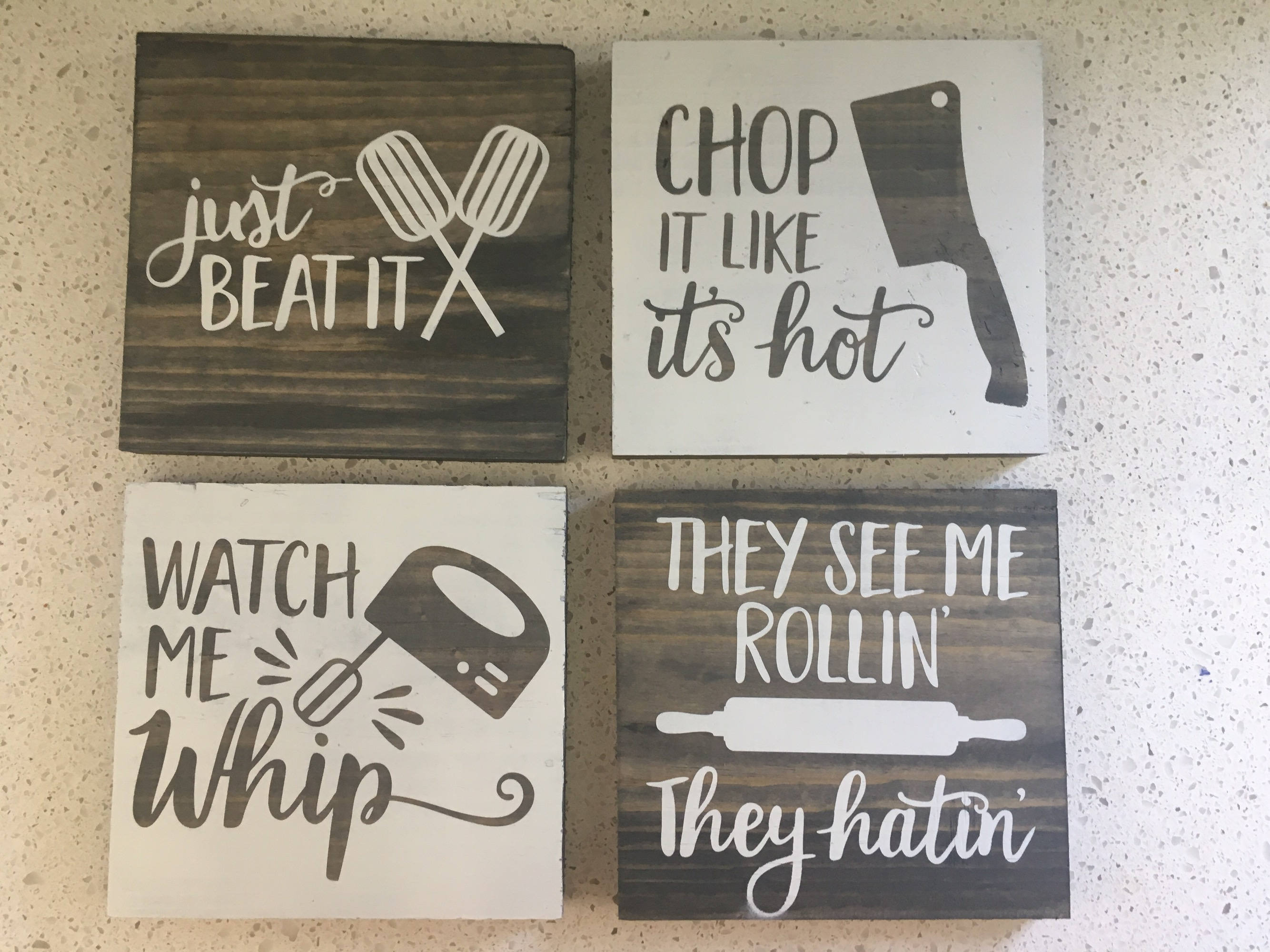  Handmade Funny Kitchen Towel Set -Hand Towels for Baker and  Chef - Chop It Like It's Hot/Watch Me Whip - Housewarming Christmas  Mother's Day Birthday Gift (Chop it like it's Hot