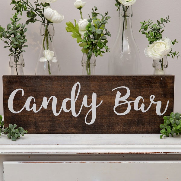 Candy Bar sign, custom wedding sign, sweets table, table signs