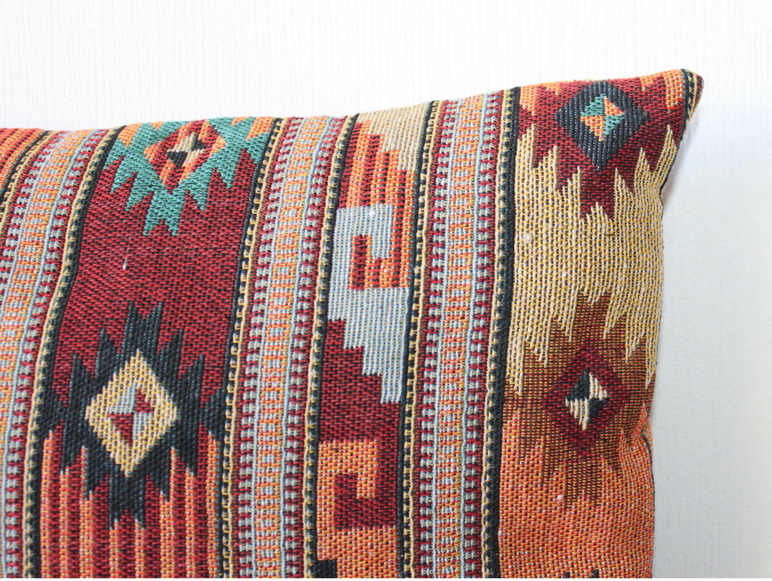 Navajo pattern long tapestry pillow cover 12x36 inches 30x92 Etsy