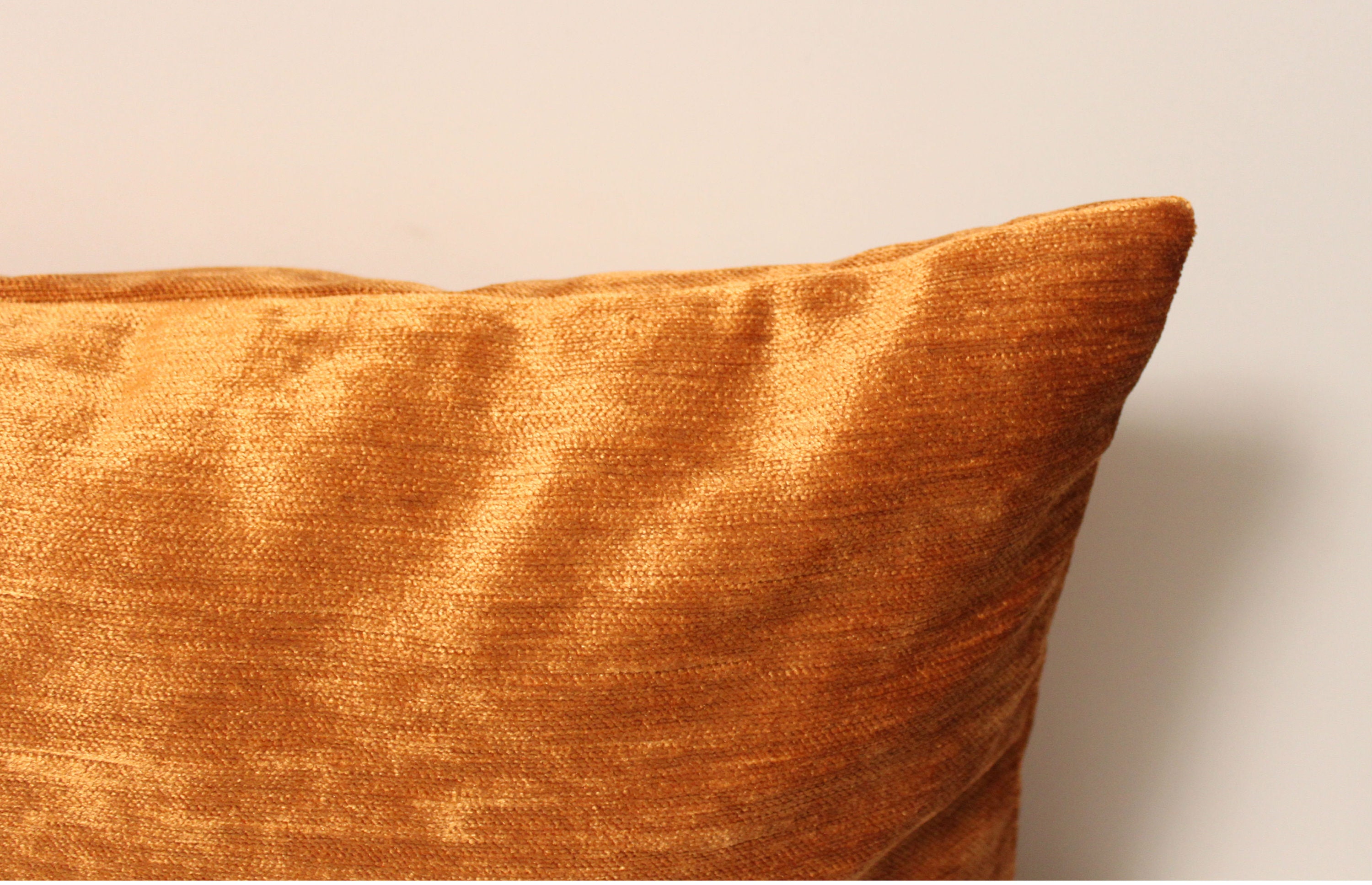 Long caramel velour pillow cover 12x36 inches Etsy