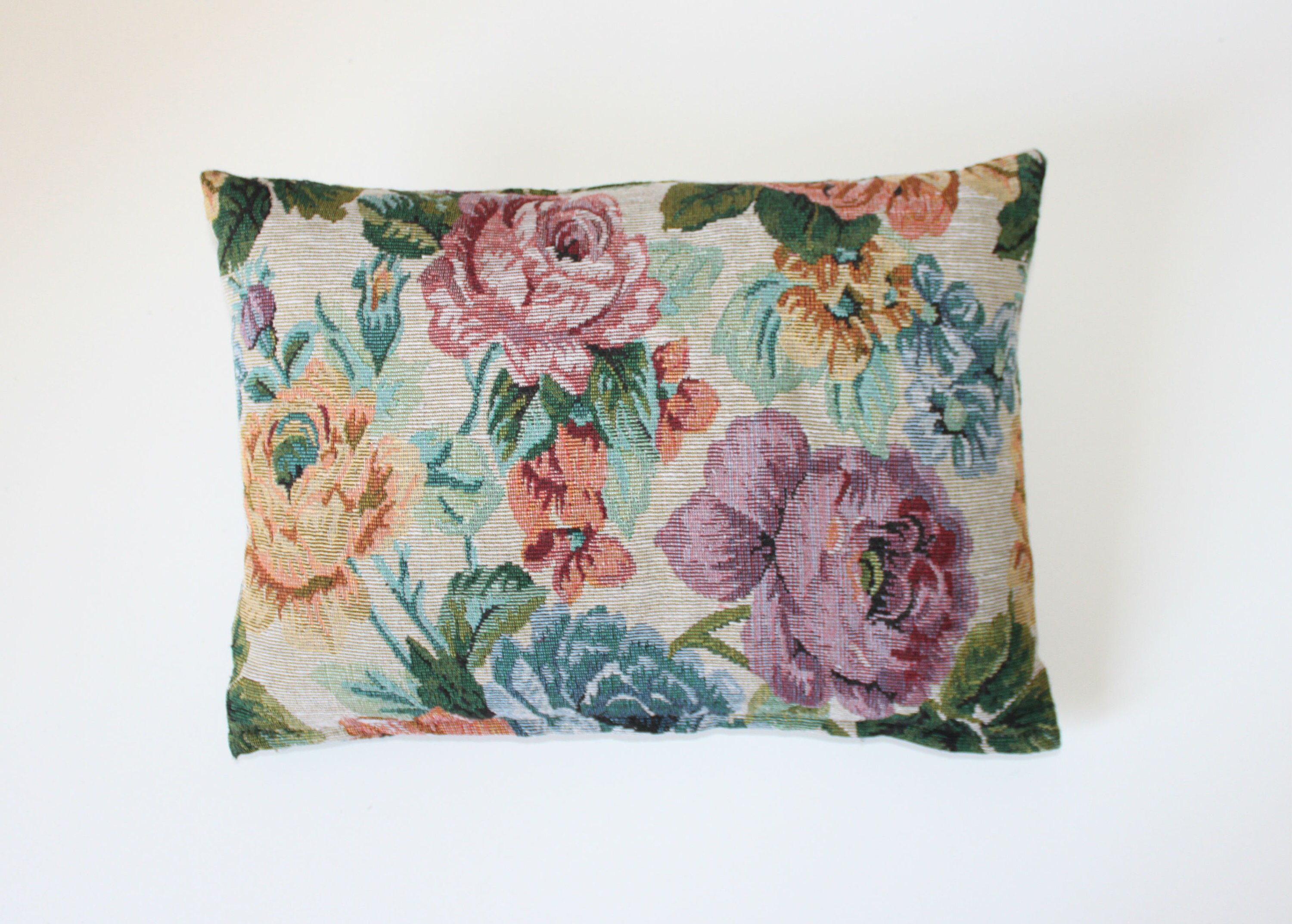 Floral tapestry pillow cover 12x16 inches 30x40 cm Etsy