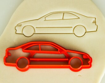 Ej Sedan 2X Car silhouette stickers 6th generation for Honda Civic Ek