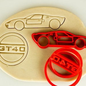 GT40 Vintage Race Car Cookie Cutter Set