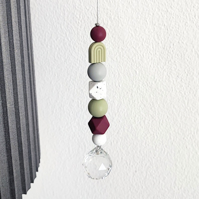 Suncatcher made of silicone beads / sun catcher / light prism/ light catcher