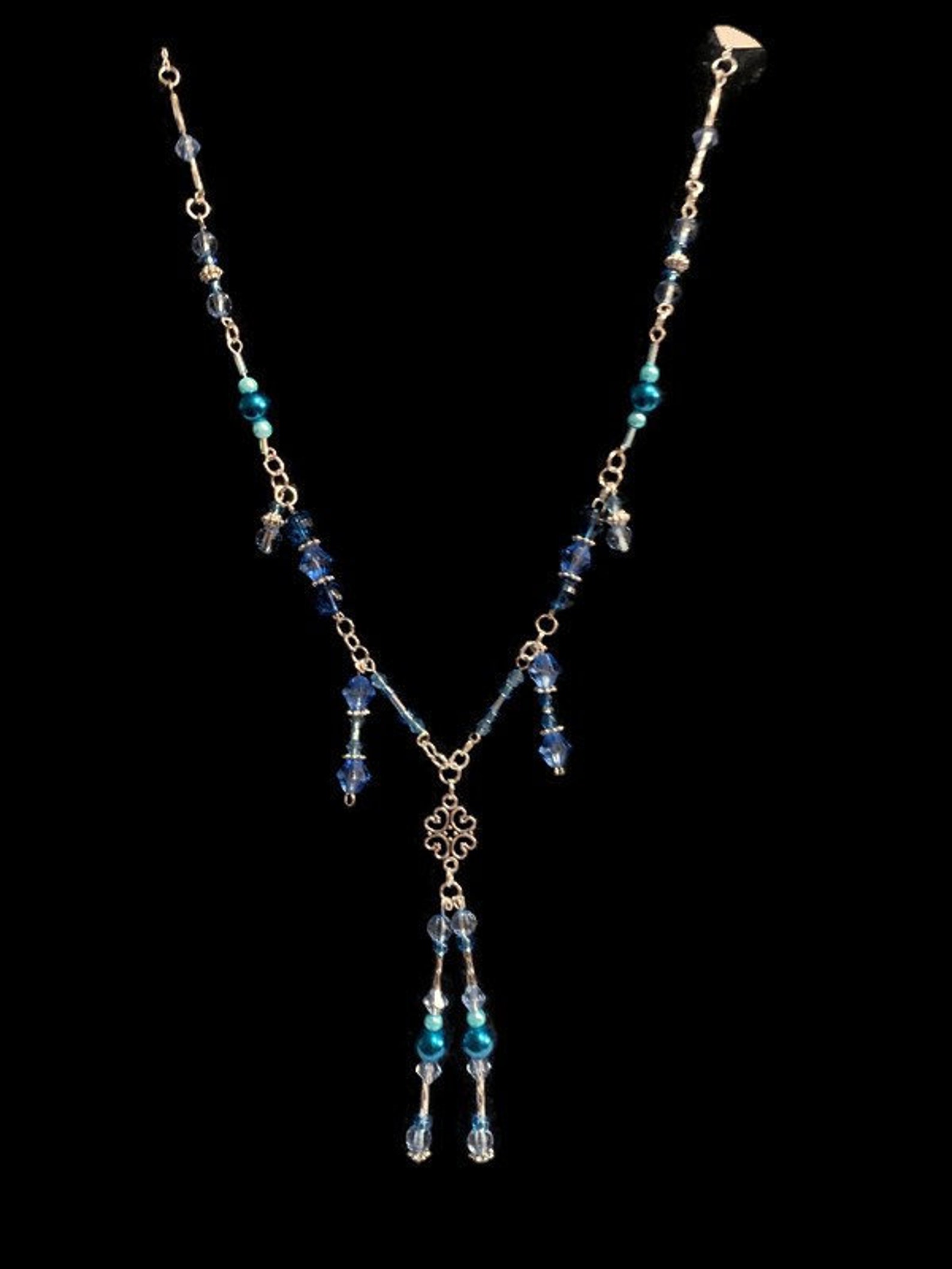Lillianette Handmade crystal necklace. Handmade Beaded Crystal | Etsy