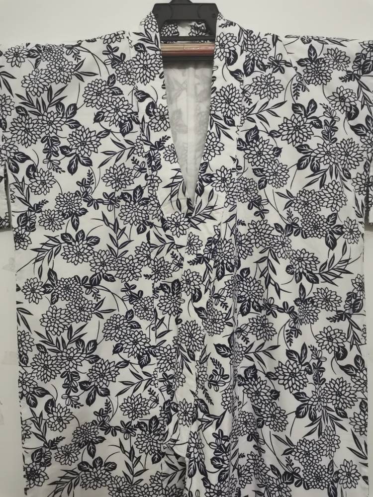 Full Motif Flower Cotton Yukata Kimono Japanese Style With | Etsy
