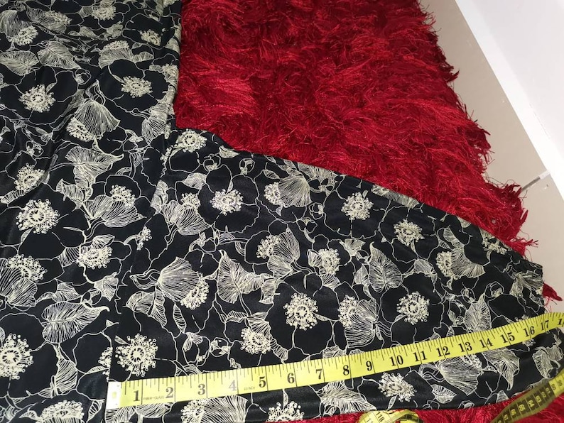 Full Coverage Vintage Apron Flower Motif Kappogi Style Japanese Style Long Sleeves Size Medium to Large AP012