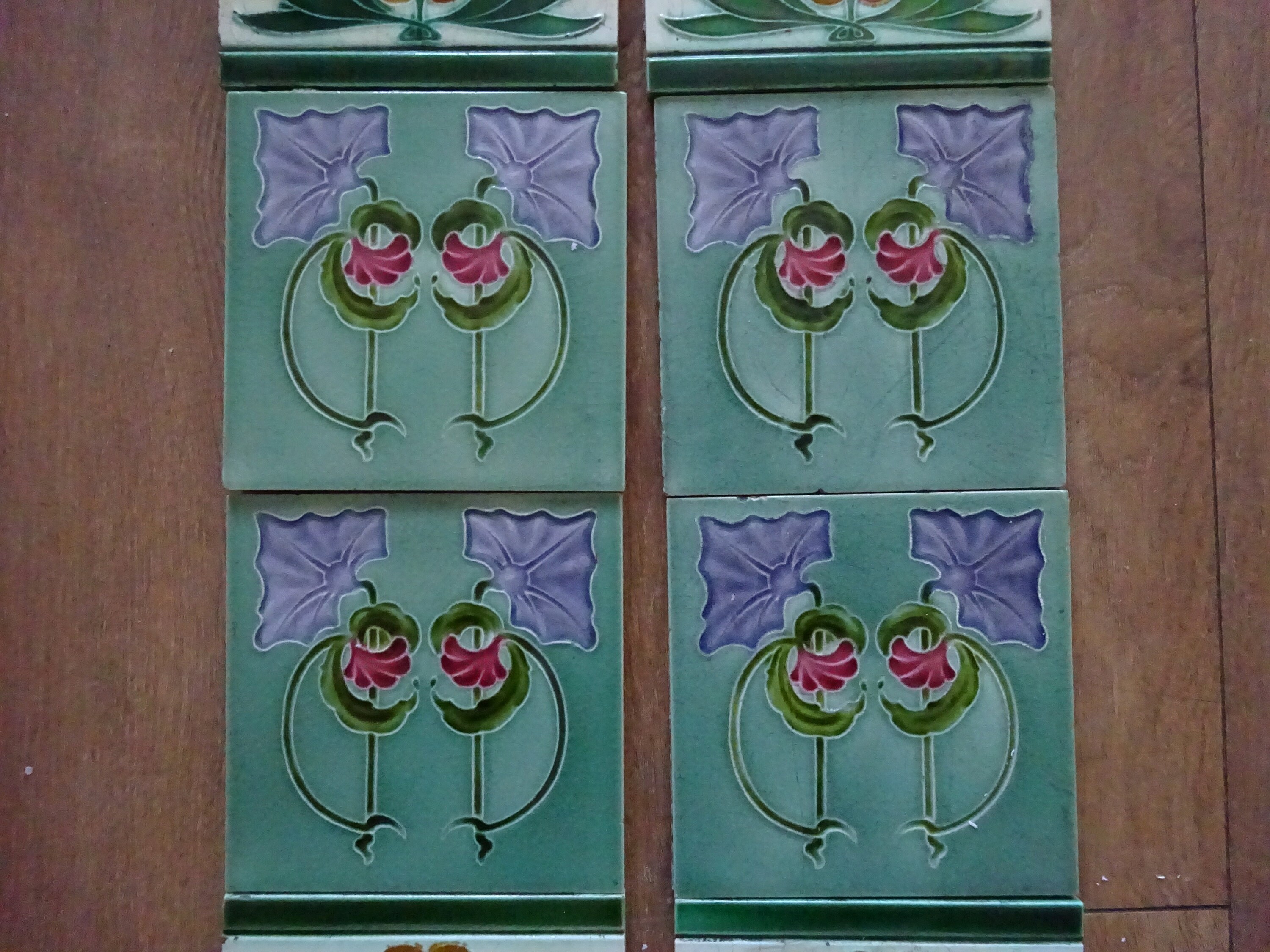 Azulejos originales de la chimenea victoriana | Etsy