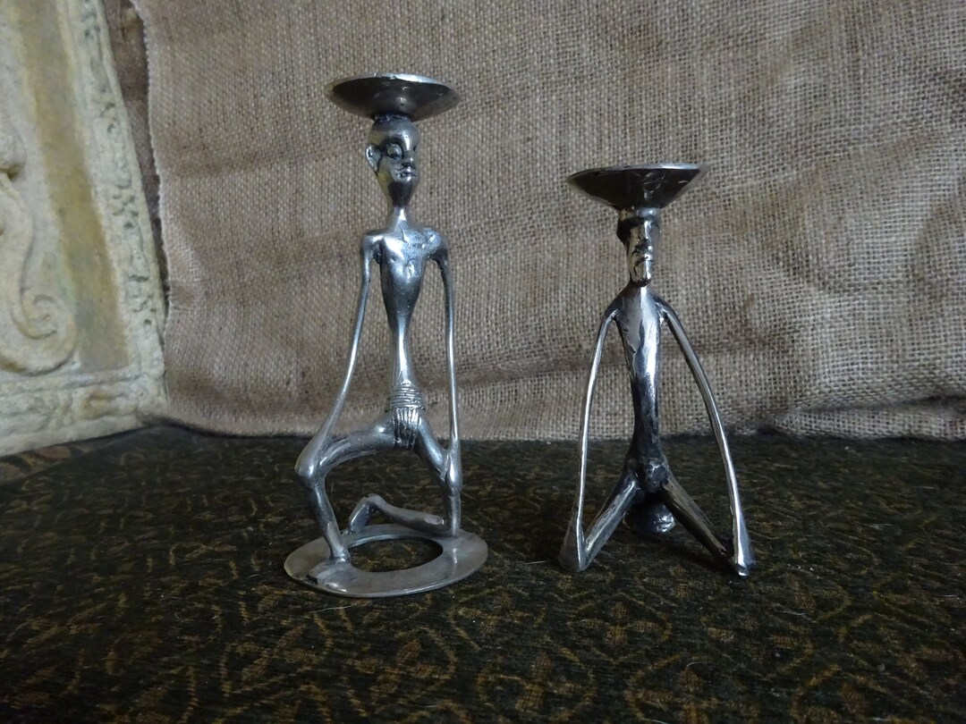 Vintage Quirky Silver Men Figures Incense Cone Burners Etsy