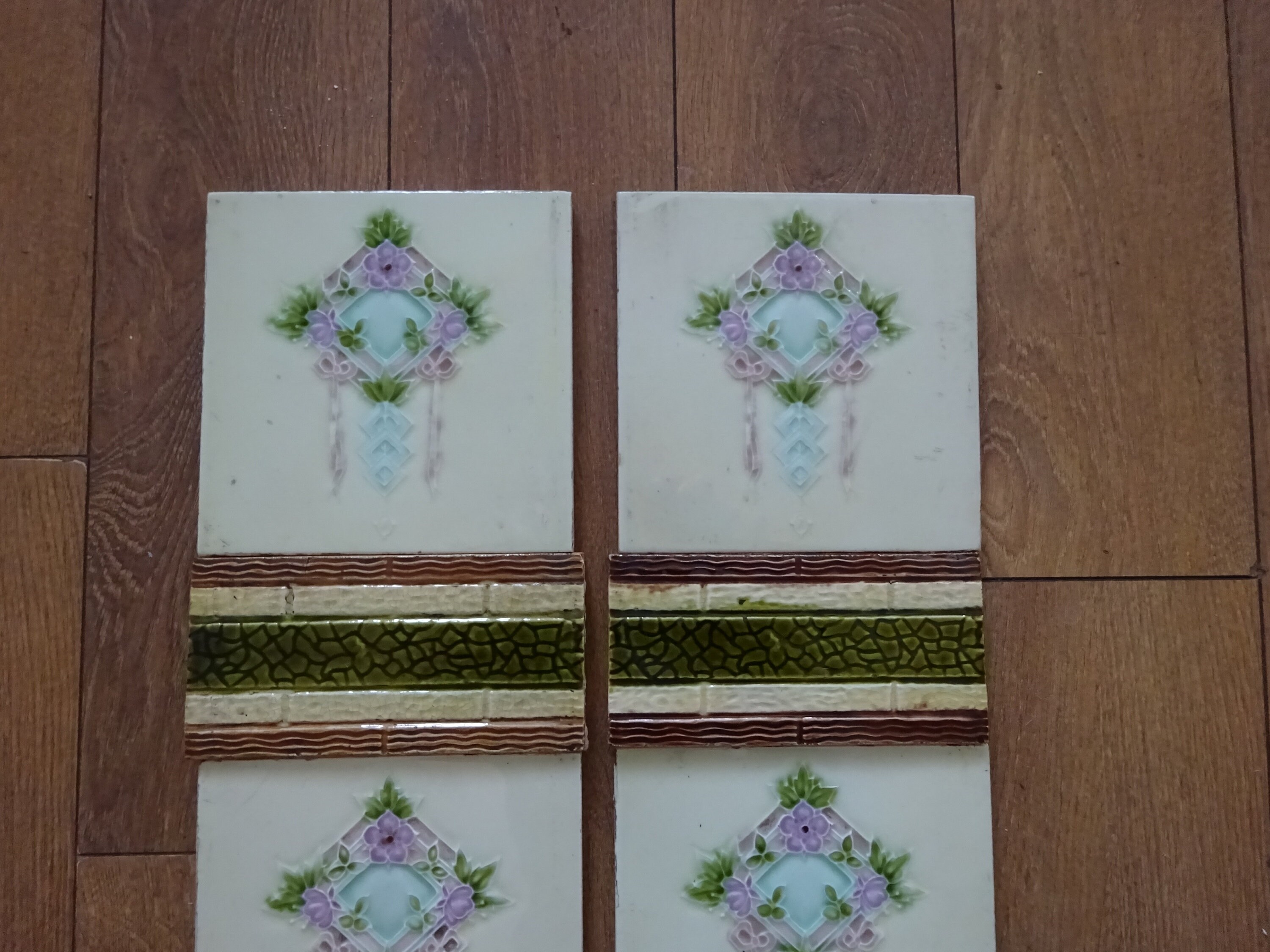 Azulejos originales de la chimenea victoriana | Etsy