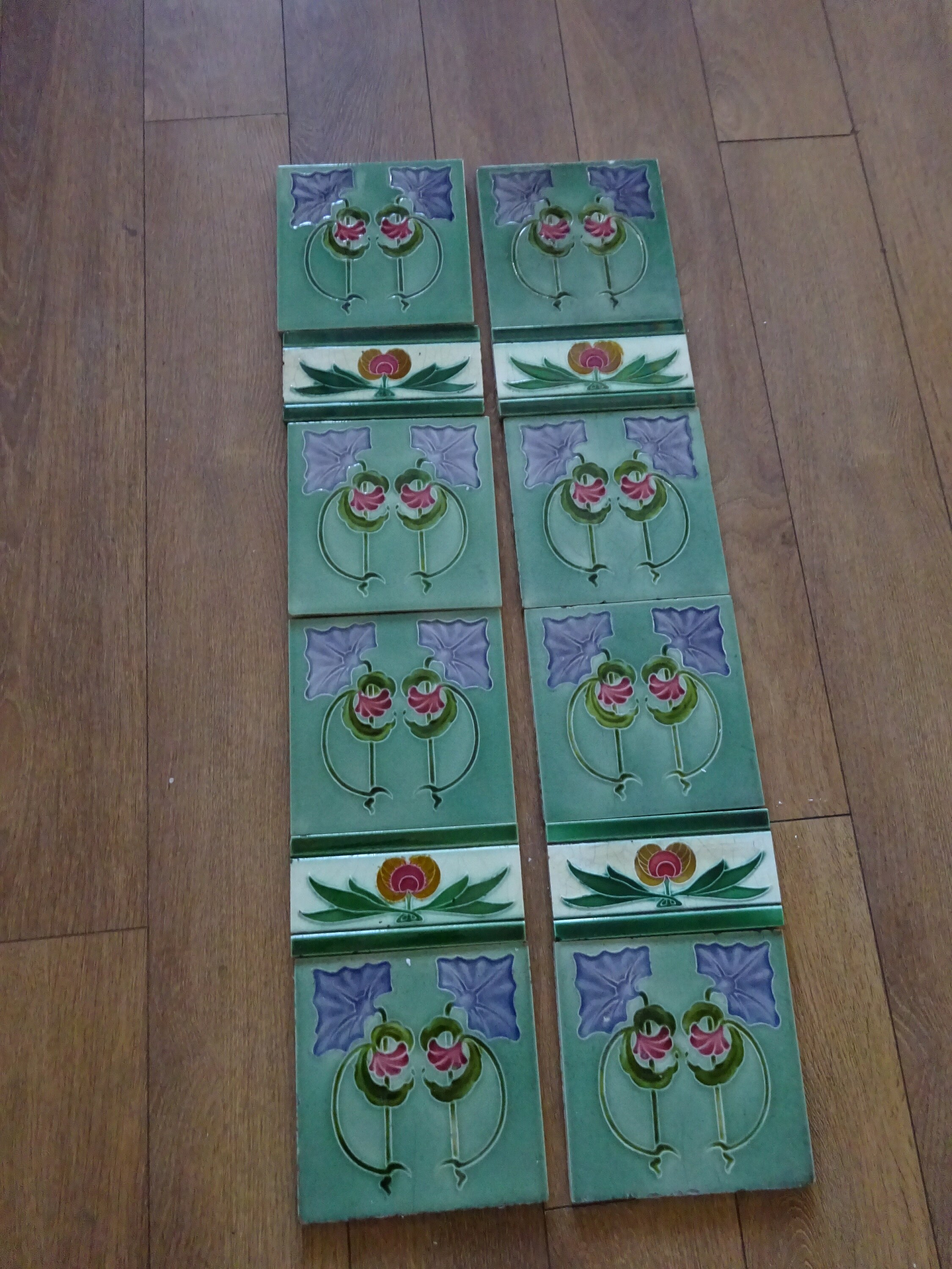 Azulejos originales de la chimenea victoriana | Etsy