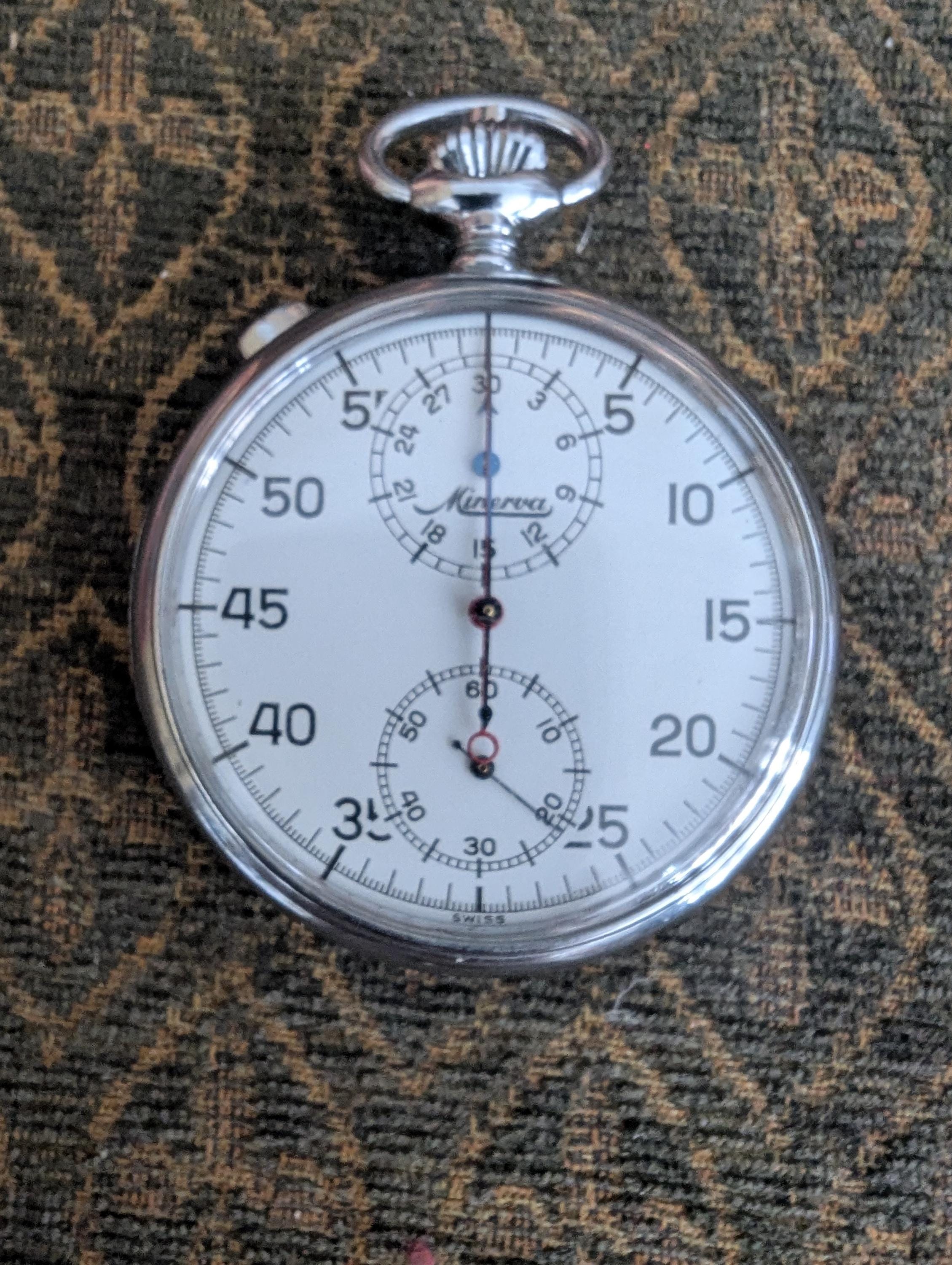 Minerva Stopwatch - Etsy