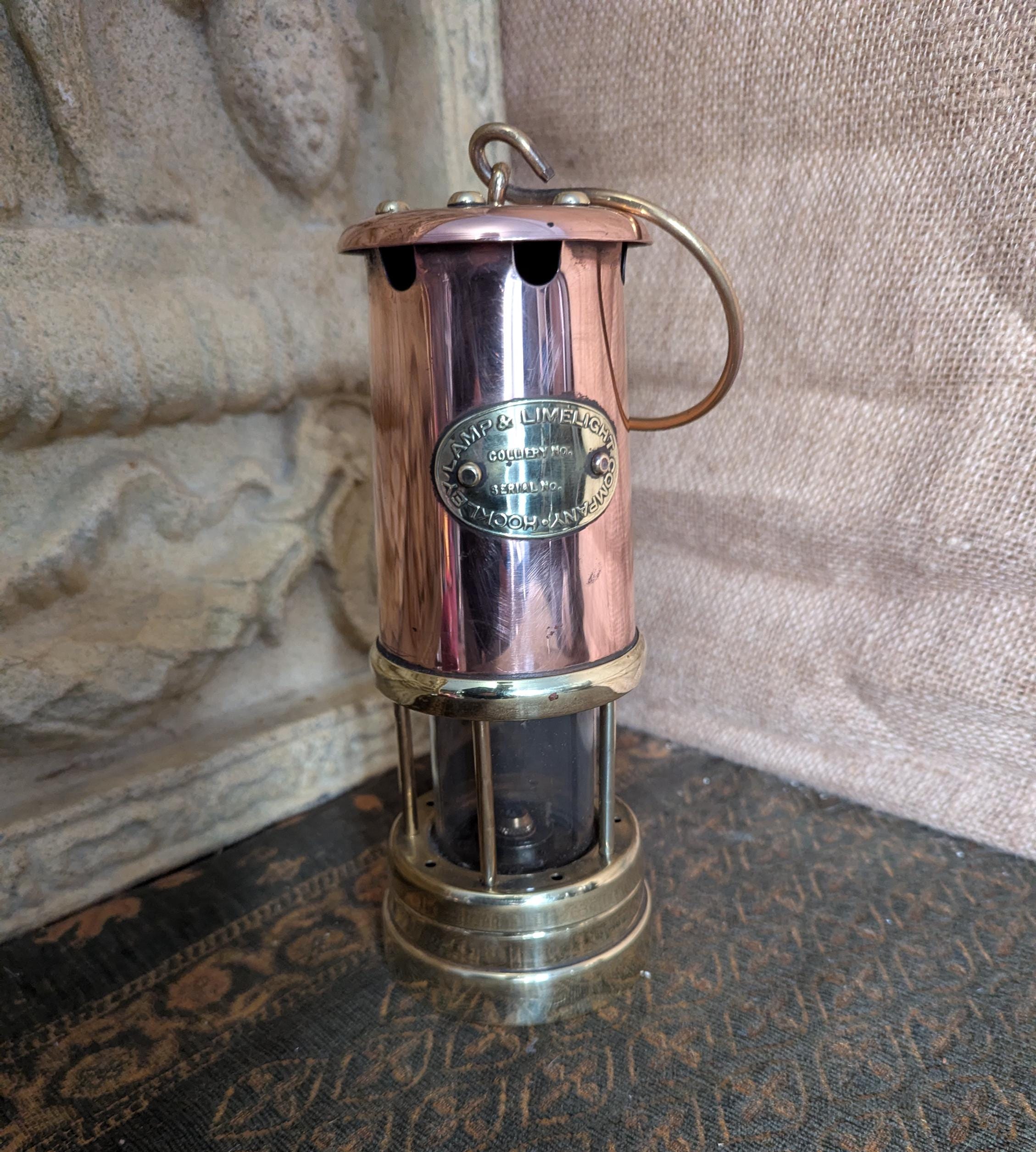 Copper miners lamp - Etsy 日本
