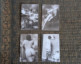 Naughty, rude Victorian style picture postcards