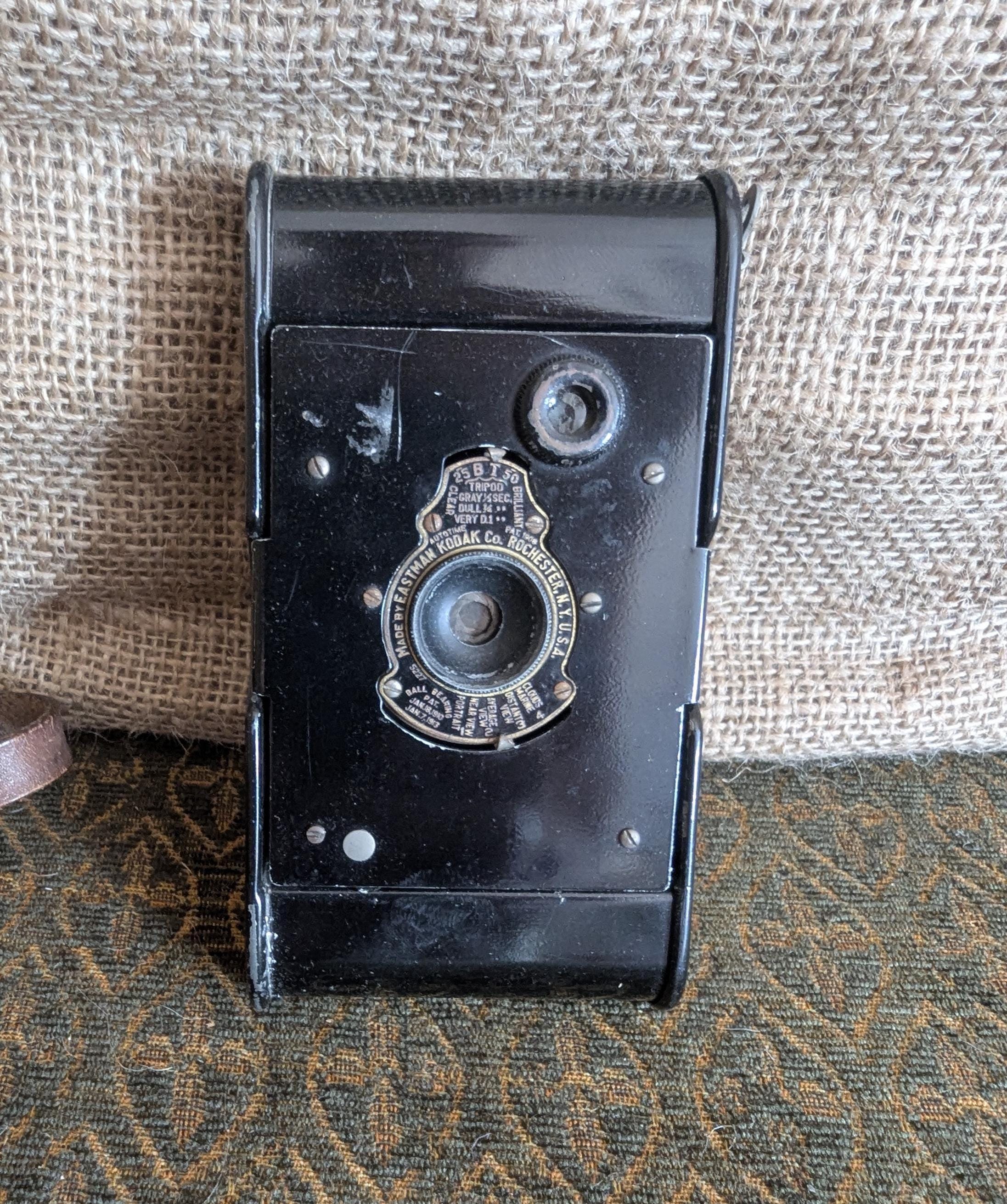 ドイツ製？Kodak ヴィンテージフィルムカメラ Vintage Kodak Eastman Brown No.1A Pocket Folding Camera w/ Kodar