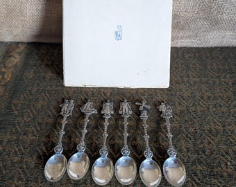 Vintage Souvenir Spoon, Dutch 835 Silver, 4 3/8 Inches Length
