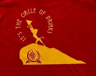 Lion King Circle of Drinks Drinking Around the World Shirt