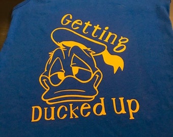 Donald Duck Drinking Around the World Shirt