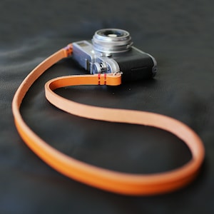 10 mm dicker hell（gelber） brauner Handgefertigter Kamera-Schultergurt | Windmup