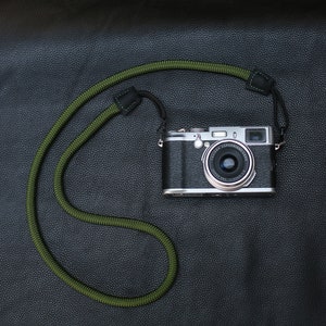 Green 10mm soft climbing rope handmade Quick-release camera neck shoulder strap