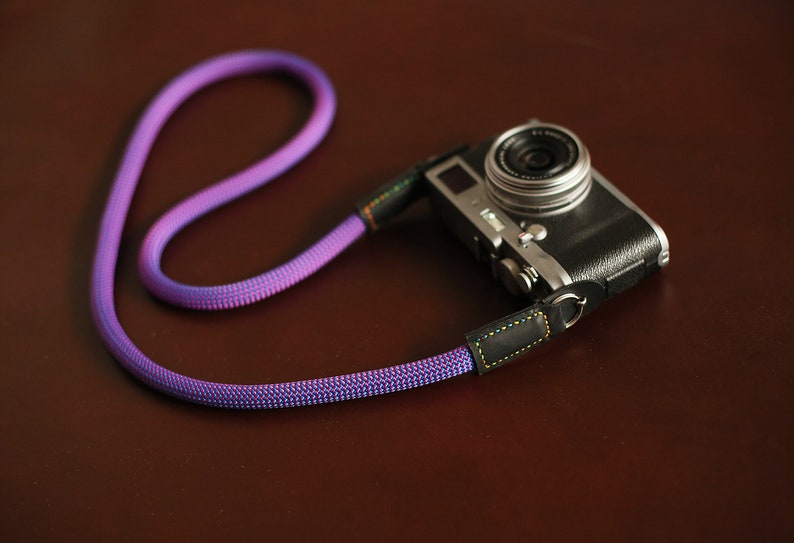 windmup BEST purpl climbing rope 10mm handmade Camera neck shoulder strap