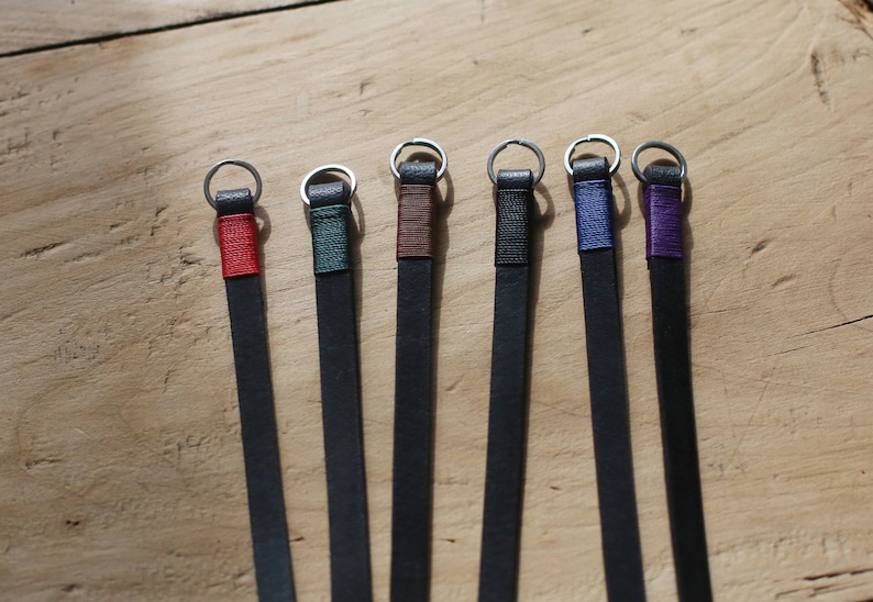 Windmup Blue top 8mm thicken black leather handmade Camera neck shoulder strap more color